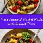 Farmers’ Market Pasta with Walnut Pesto Recipe