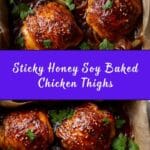 Sticky Honey Soy Baked Chicken Recipe
