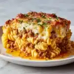 Cheesy Loaded Beef Meatloaf Casserole Recipe