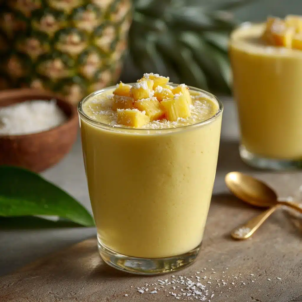 Fruity Summer Cold Pineapple Soup Recipe
