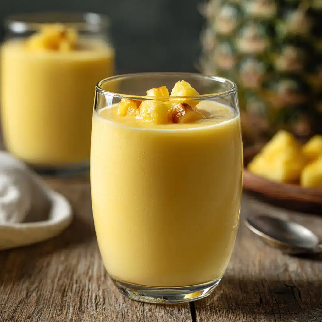 Fruity Summer Cold Pineapple Soup Recipe - Recipe Image