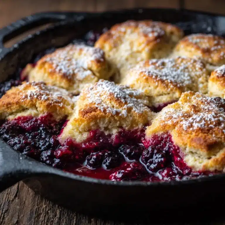 Easy Skillet Blackberry Cobbler Recipe