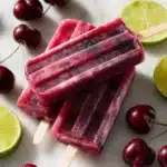 Cherry Lime Ice Pops Recipe