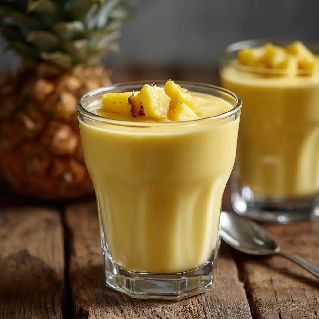 Fruity Summer Cold Pineapple Soup Recipe - Recipe Image