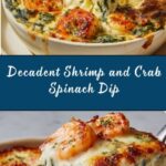 Cheesy Rich and Creamy Shrimp and Crab Spinach Dip Recipe