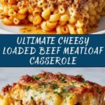 Cheesy Loaded Beef Meatloaf Casserole Recipe