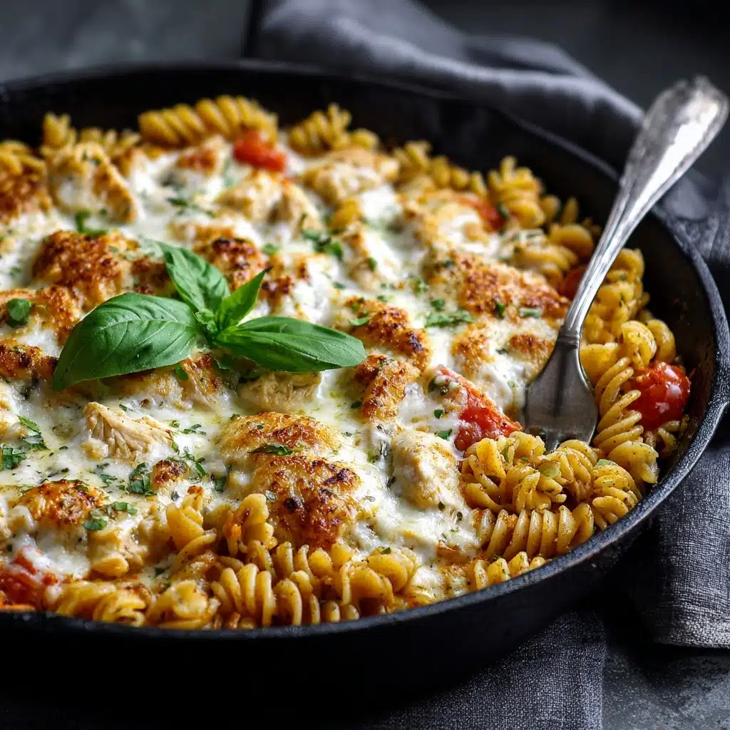 One-Pot Chicken Parmesan Pasta Recipe - Recipe Image