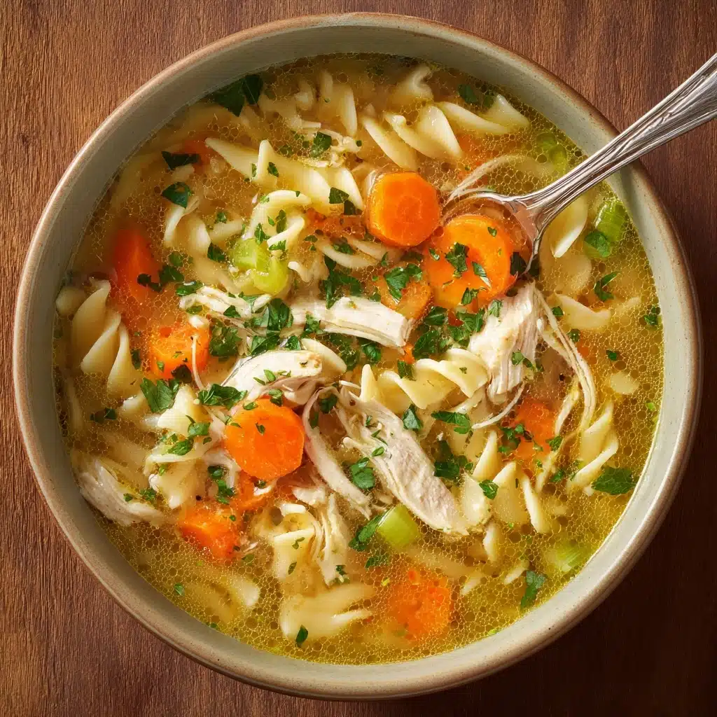 Easy Homestyle Chicken Noodle Soup Recipe - Recipe Image
