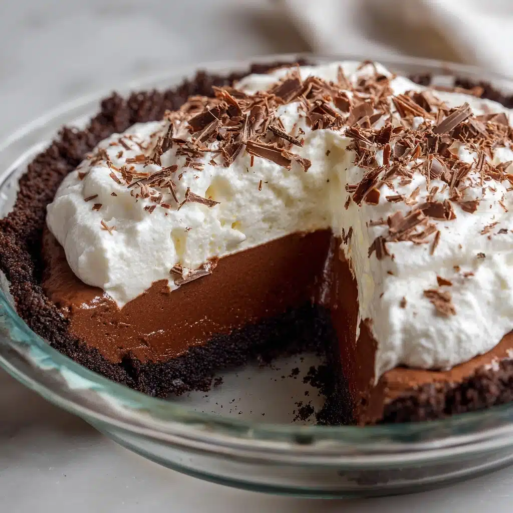 No Bake Chocolate Pudding Pie Recipe - Recipe Image