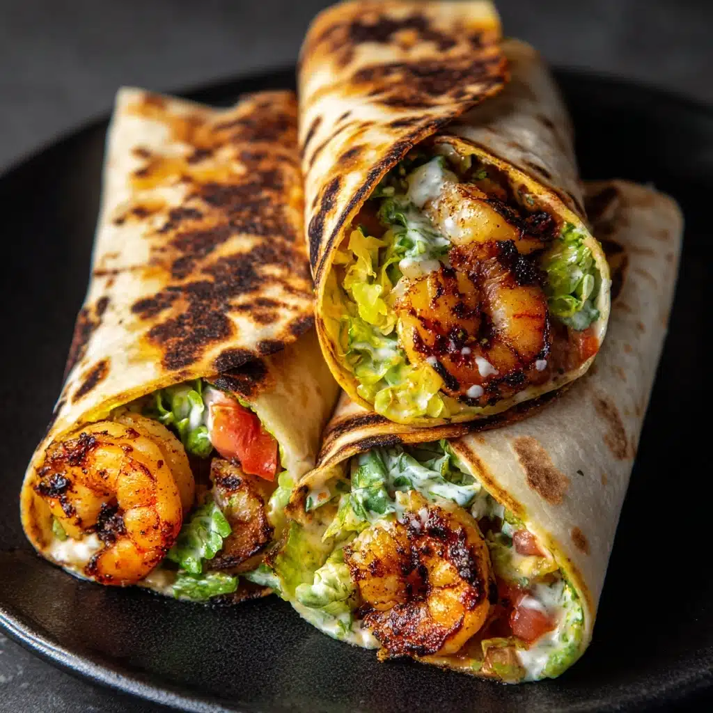 Grilled Shrimp Caesar Wraps Recipe - Recipe Image