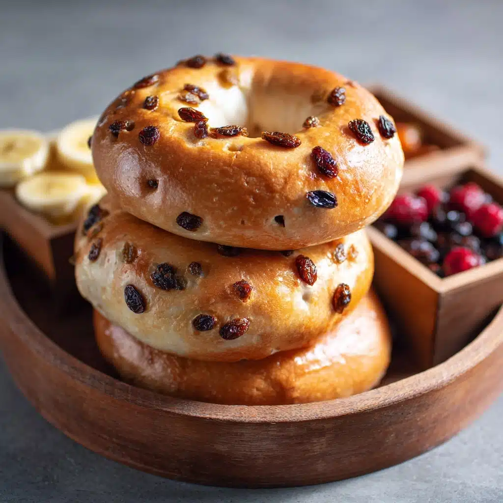 Cinnamon and Raisin Bagels Recipe - Recipe Image