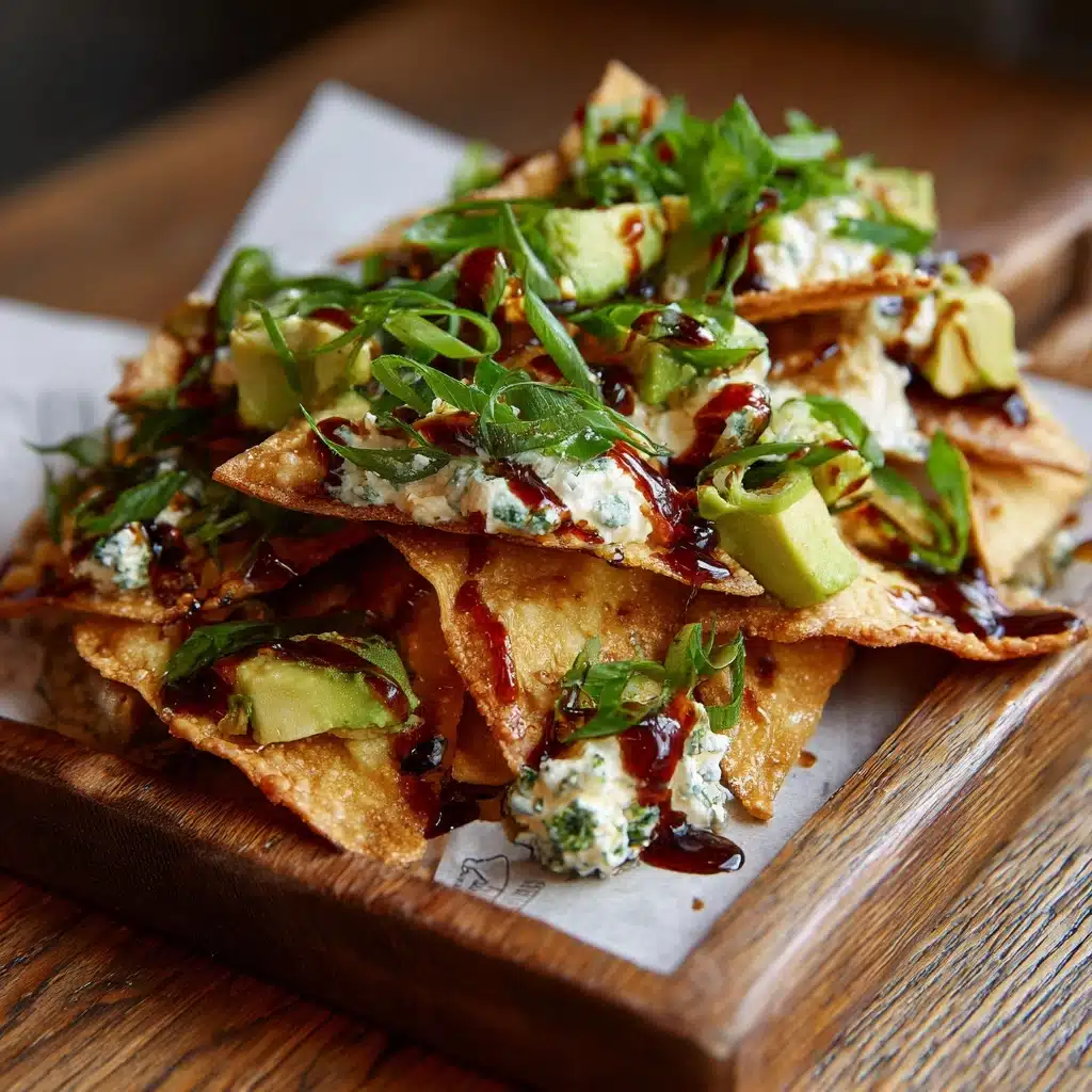 Crab Rangoon Wonton Nachos Recipe - Recipe Image