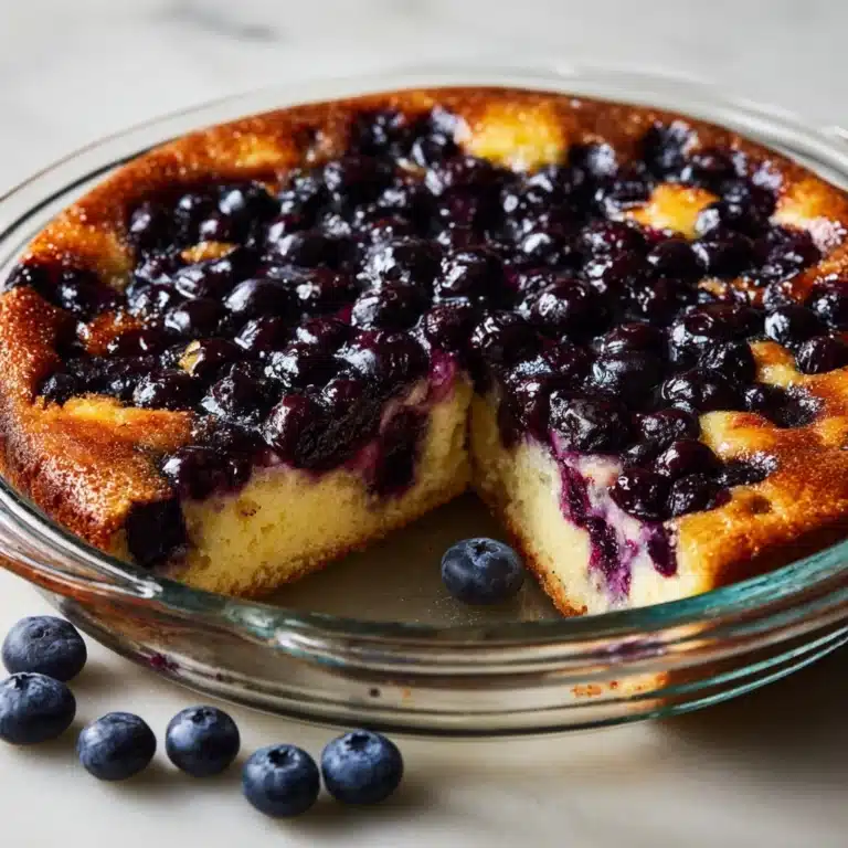 Crustless Blueberry Pie Recipe