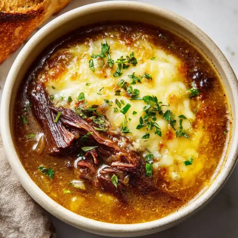 French Onion Beef Short Rib Soup Recipe