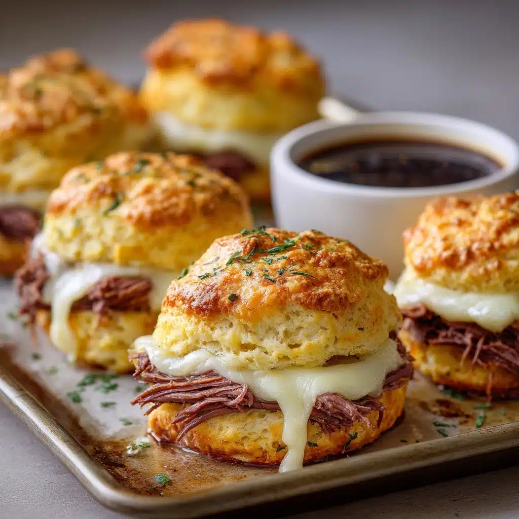 Baked French Dip Biscuits Recipe - Recipe Image