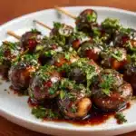 Marinated Grilled Mushroom Skewers Recipe