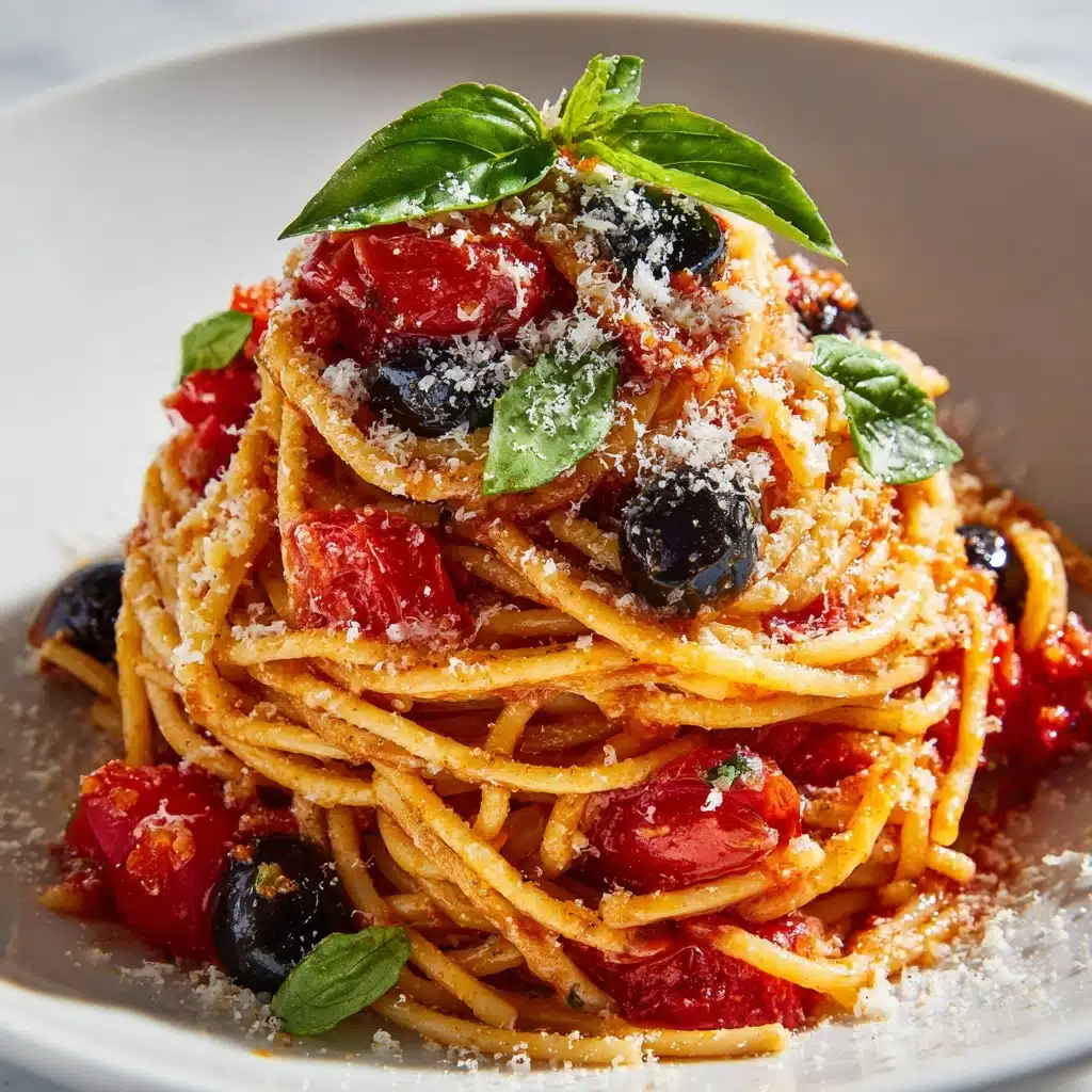 Spicy Eggplant Pasta Recipe - Recipe Image