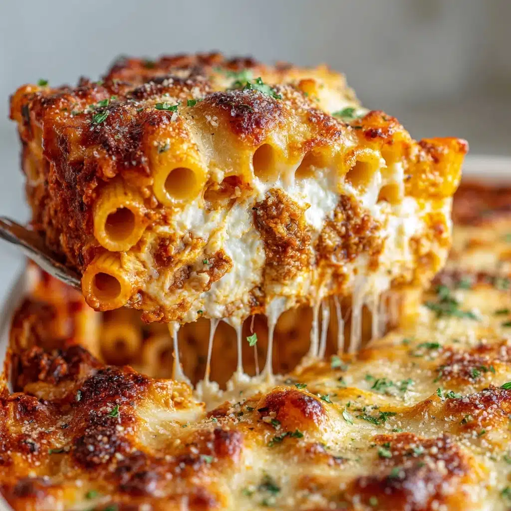 Three Cheese Baked Ziti Recipe