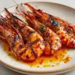 Char-Grilled King Prawns with Lemon Recipe
