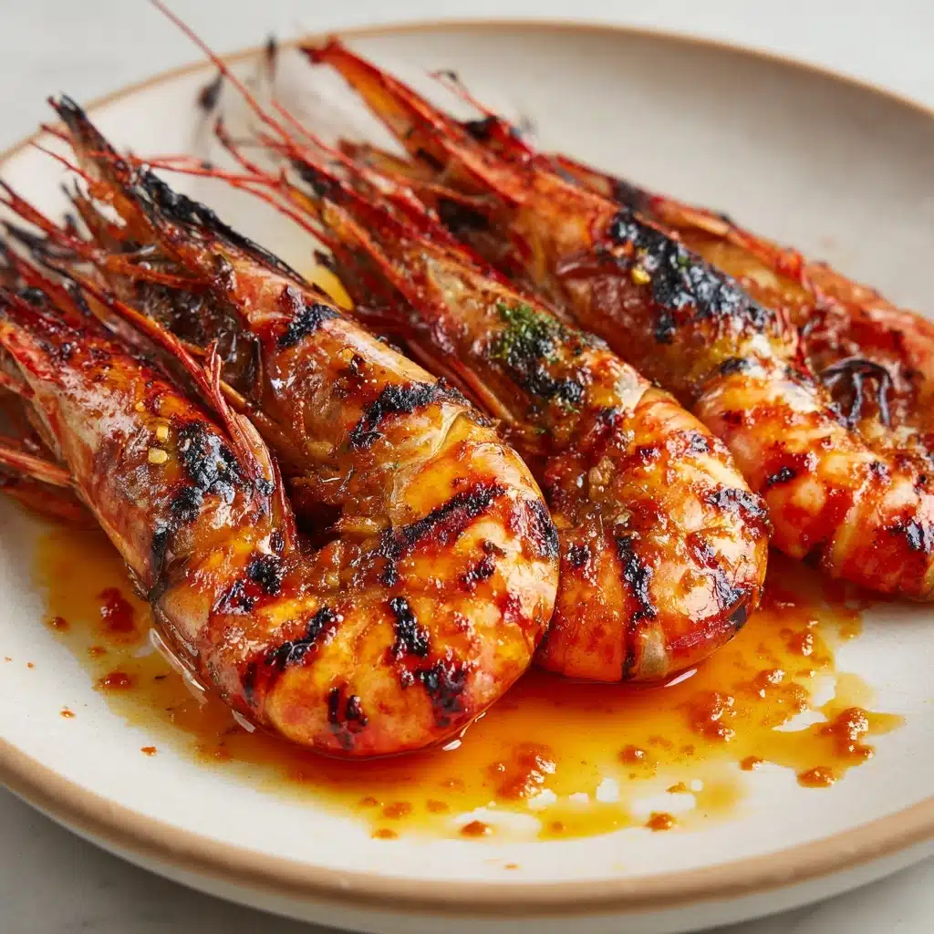 Char-Grilled King Prawns with Lemon Recipe - Recipe Image