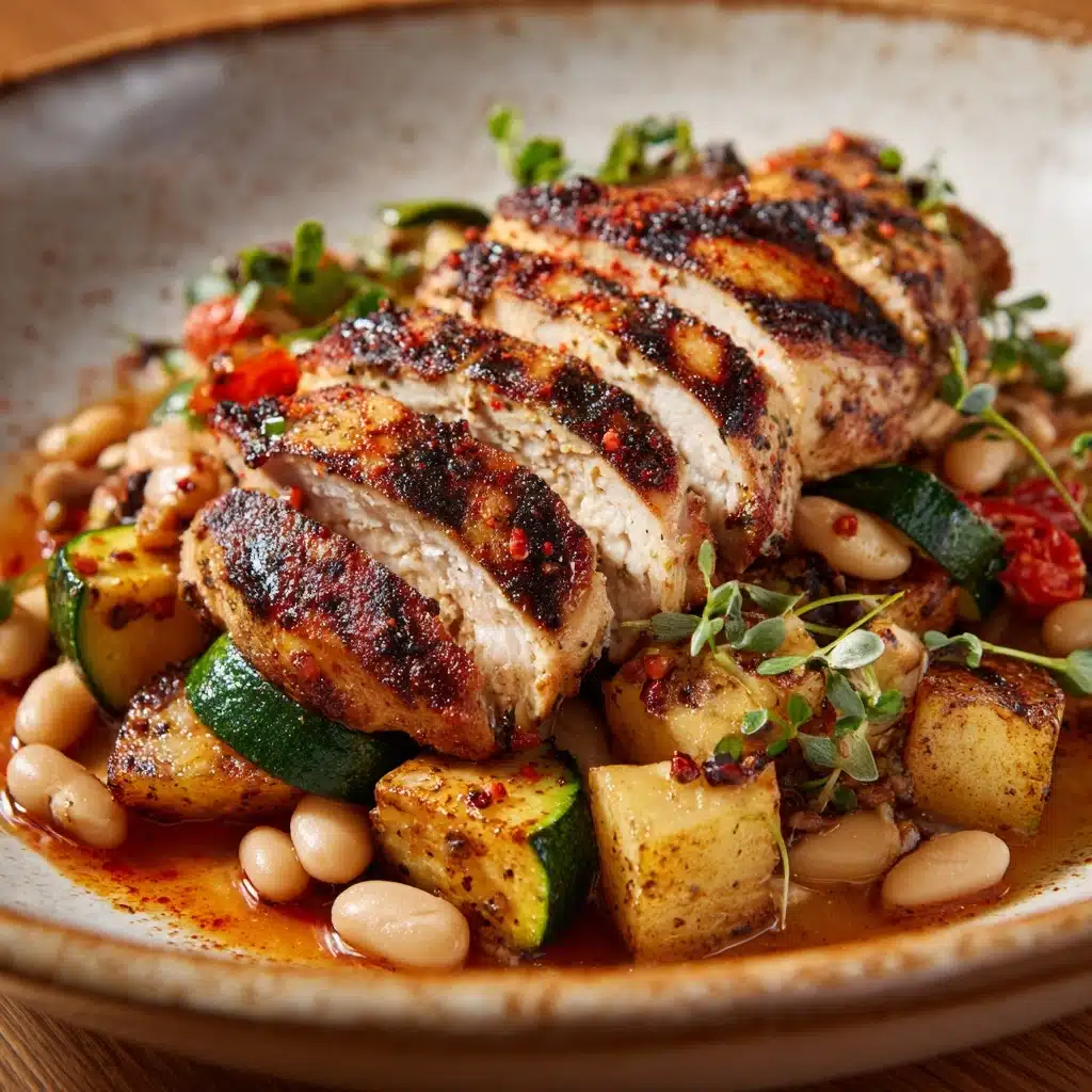 Healthy Spanish Chicken and Beans Recipe - Recipe Image