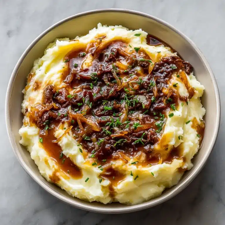 Ground Beef Gravy with Mashed Potatoes Recipe