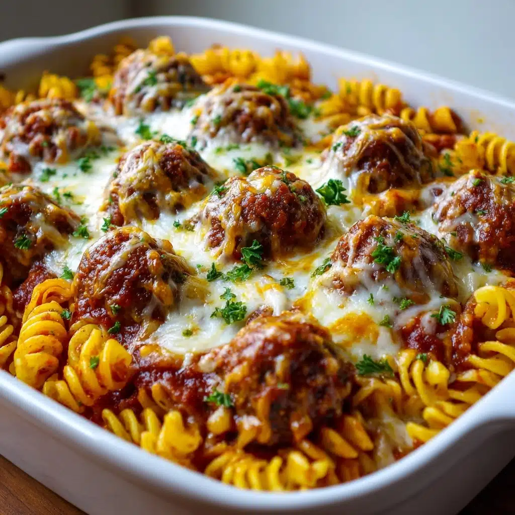 Dump and Bake Meatball Casserole Recipe - Recipe Image