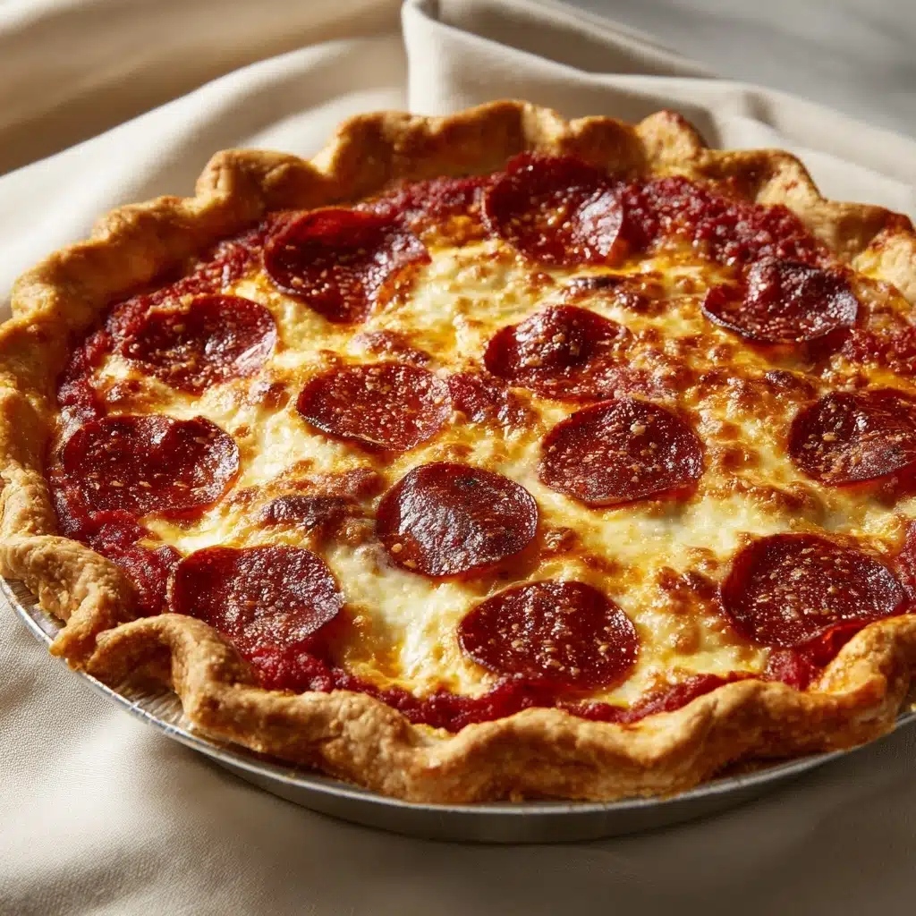 Pepperoni Pizza Quiche Recipe - Recipe Image