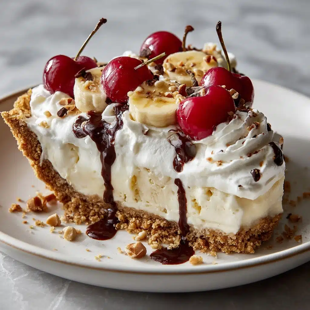 Heavenly No-Bake Banana Split Cheesecake Recipe - Recipe Image