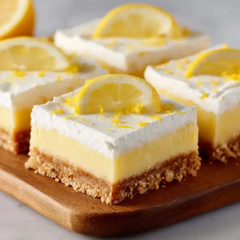 Zesty Lemon Cream Squares Recipe