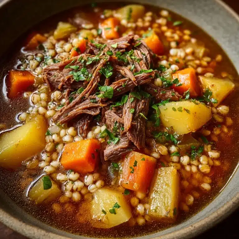 Hearty Beef and Barley Soup Recipe