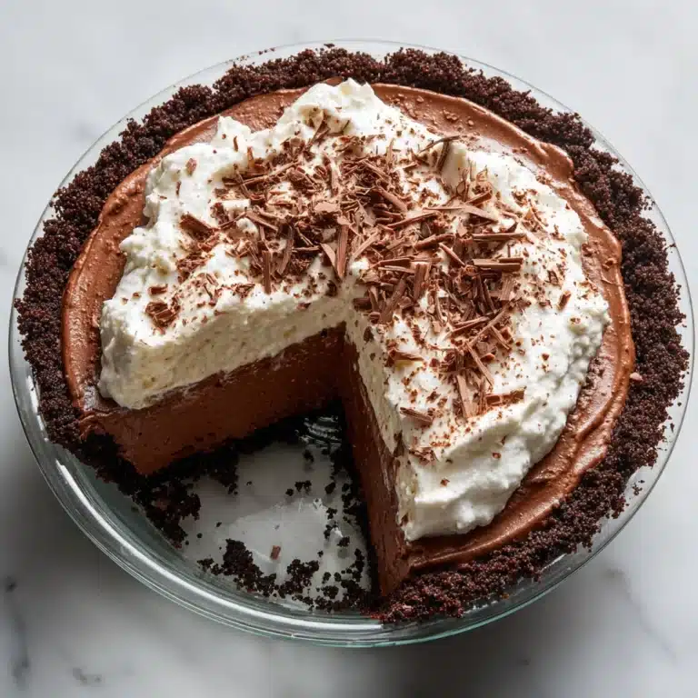 No Bake Chocolate Pudding Pie Recipe