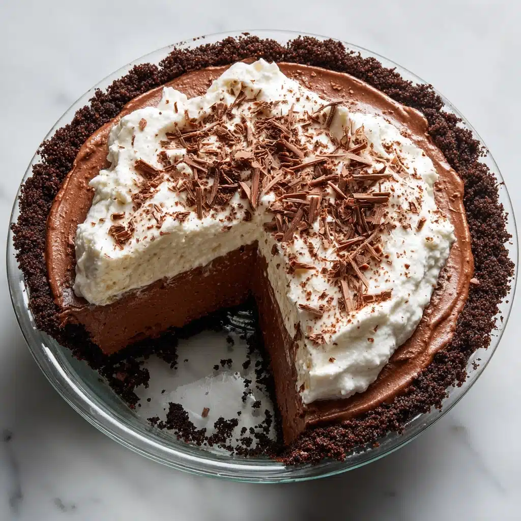 No Bake Chocolate Pudding Pie Recipe - Recipe Image