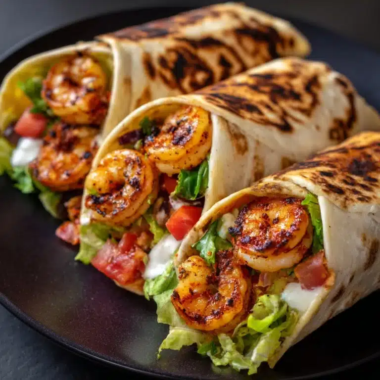Grilled Shrimp Caesar Wraps Recipe