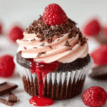 Raspberry Chocolate Lava Cupcakes Recipe