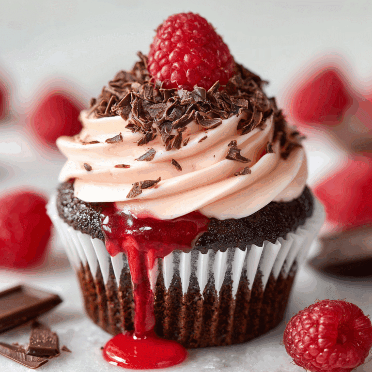 Raspberry Chocolate Lava Cupcakes Recipe