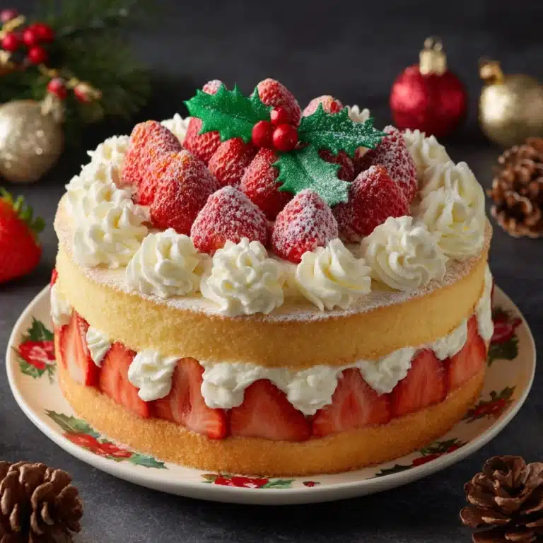 Japanese Christmas Cake (Strawberry Shortcake) Recipe