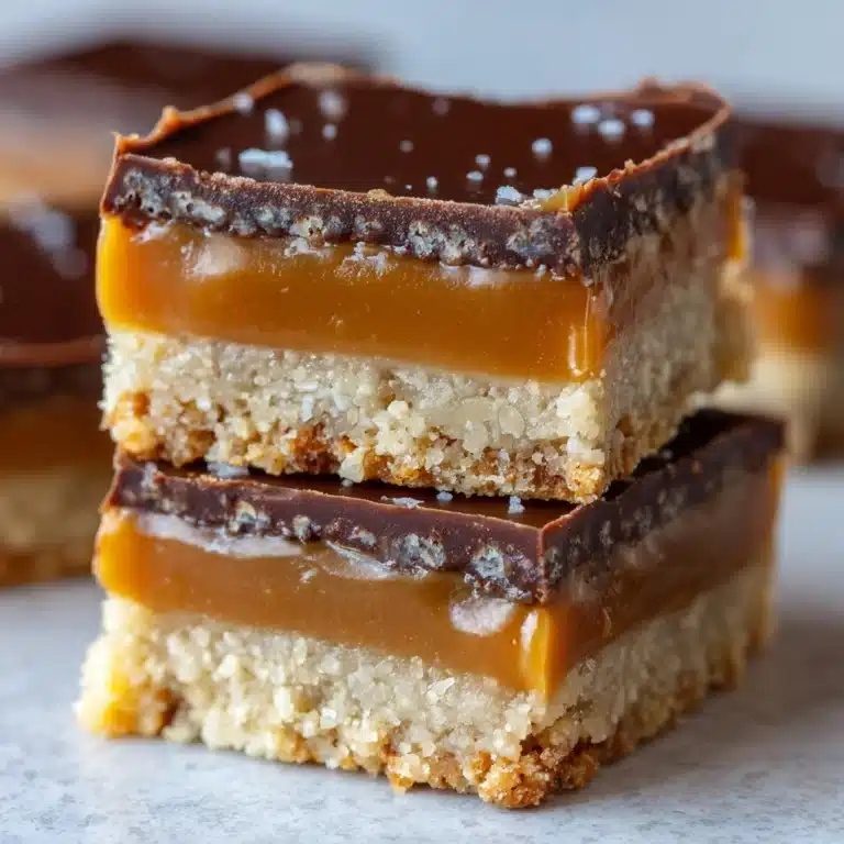 Healthy Peanut Butter Twix Bars Recipe