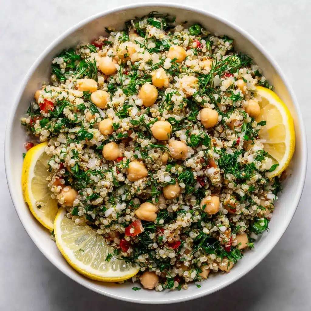 Lemon Herb Quinoa with Chickpeas Recipe - Recipe Image