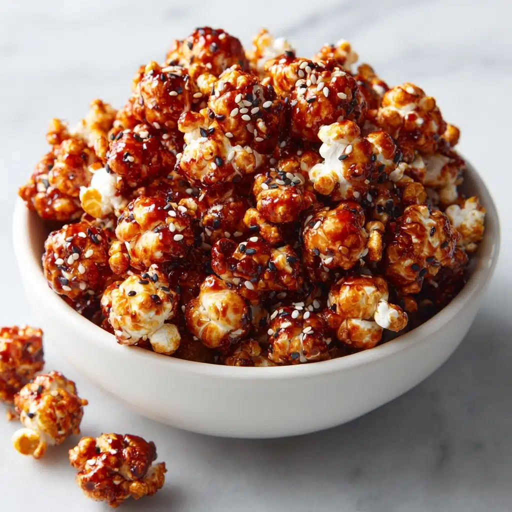 Gochujang Caramel Popcorn with Sesame Seeds Recipe - Recipe Image