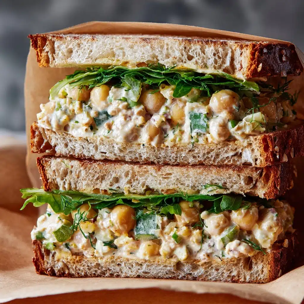 Blistered Shishito Pepper Chickpea Salad Sandwich Recipe - Recipe Image