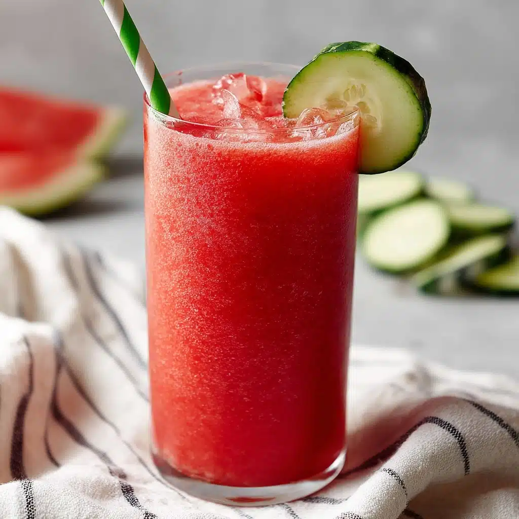 Watermelon Slushie Mocktail Recipe - Recipe Image