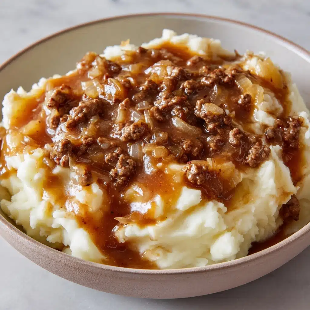 Ground Beef Gravy with Mashed Potatoes Recipe - Recipe Image