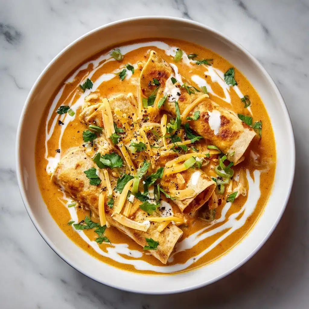 Creamy Chicken Enchilada Soup Recipe - Recipe Image