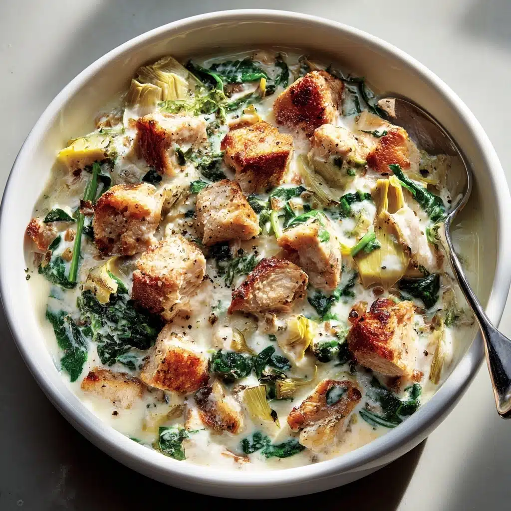 High-Protein Spinach and Artichoke Chicken Casserole Recipe - Recipe Image
