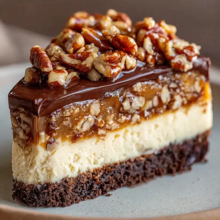 Heavenly No-Bake German Chocolate Cheesecake Recipe