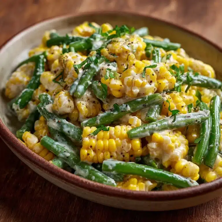 Summer Corn & Green Beans with Herb Butter Recipe