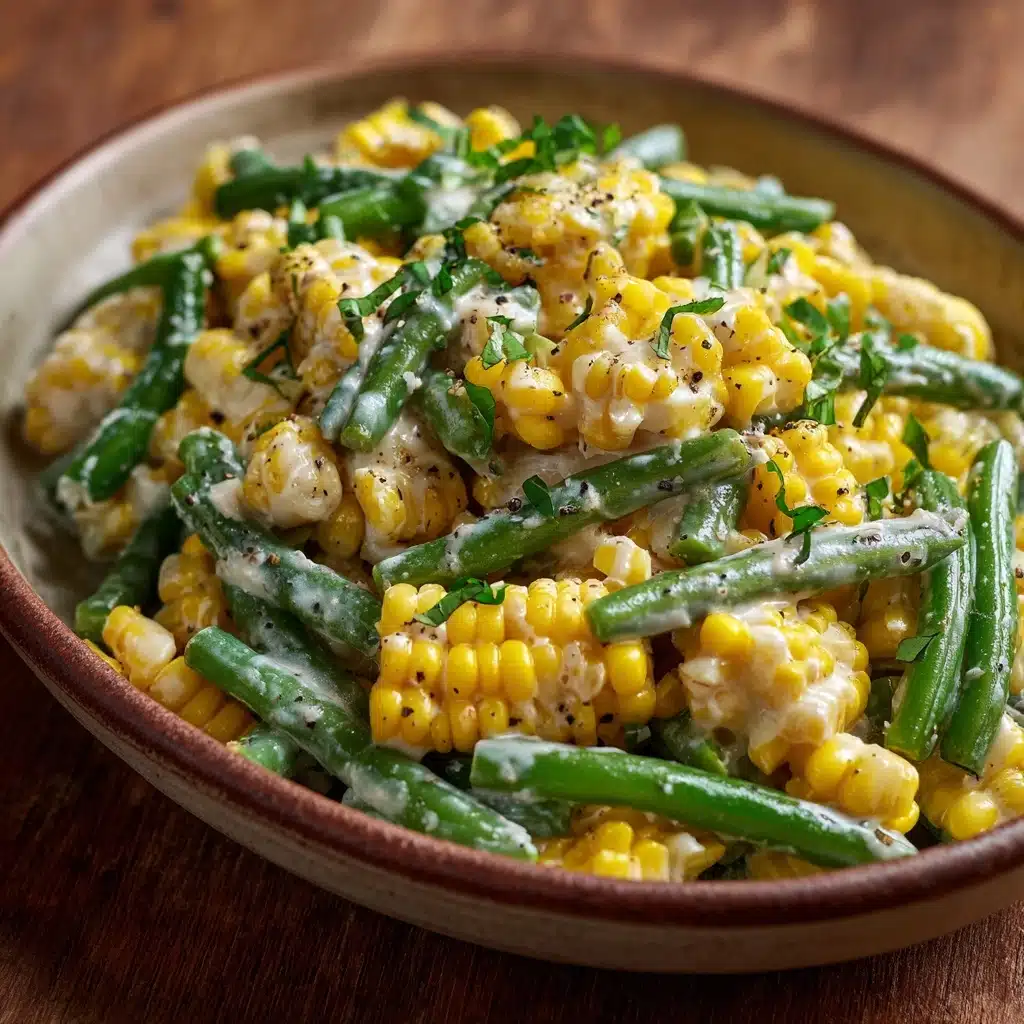 Summer Corn & Green Beans with Herb Butter Recipe - Recipe Image