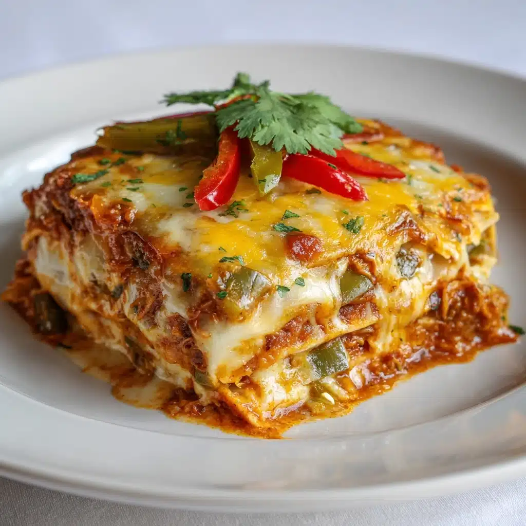 Cheesy Chicken Fajita Casserole Recipe - Recipe Image