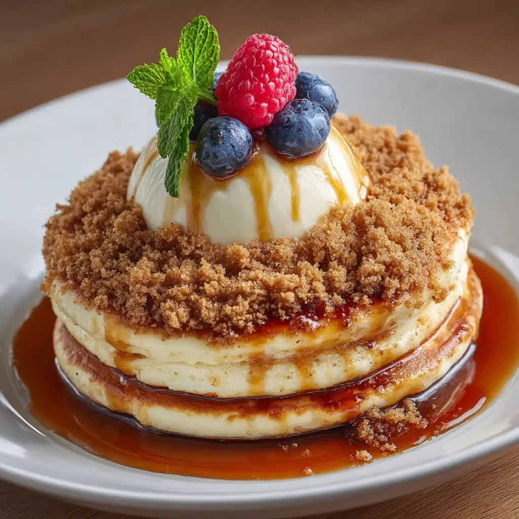 Brown Sugar & Cinnamon Streusel Pancakes Recipe - Recipe Image